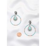 Women's Turquoise Western Style Stone Earrings Photo 3