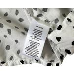 Lounge Beach Lunge White & Black Tie Front Women's Blouse Size Medium | 35-12 Photo 3