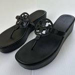 Tory Burch Miller Wedge Sandals Perfect Black, 10.5 Photo 0