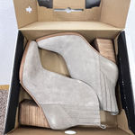 Marc Fisher LTD Size 11 Alva Women Beige/Taupe Suede Pointed Toe Ankle Booties Photo 1