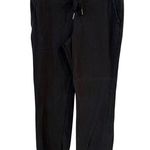 Athleta  Drawstring Straight Leg Sweatpants Black Women's Size Large Photo 0