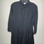 Gap  Linen Blend Dress Black Photo 1