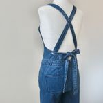 Universal Threads Universal Thread Blue Bow Classic Cross back Feminine Wide-Leg Denim Overalls 0 Photo 9
