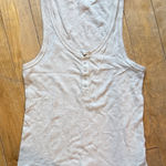 Aerie  Light Oatmeal Ribbed Tank Top XL Photo 0