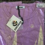 Daydreamer NWT  beach boys good vibrations oversized ringer Tee faded lilac L Photo 4