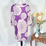 Boden Linen Mandala Print Dress Cruise Resort Vacation Wear Sz 12🧡 Purple Photo 3