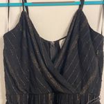 Francesca's Francesca’s Blue Rain black/gold mini dress Photo 6