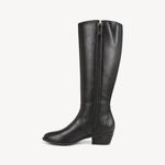NEW Dr. Scholl's Brilliance Black Faux Leather Wide Calf Fit Knee High Boots 7 Photo 2