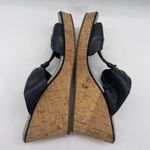 Sperry  Womens 10‎ Sandals Top-Sider Shoreham Black Wedge Heel Cork Leather Slide Photo 3