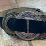 Chico's BOHO WESTERN CONCH LEATHER BELT BLACK Photo 0