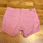 Signature Levi Strauss Womens 10 30 Pink Distressed Cuffed Shorts Stretch Denim Photo 4