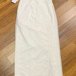 Azazie  Oaklee Wedding Dress Womens‎ WD0 White One Shoulder Sleeveless Gown NWT Photo 0