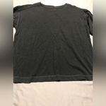 Old Navy  Women’s Charcoal Black Long Sleeve Shirt Scoop Neck Size S Photo 1