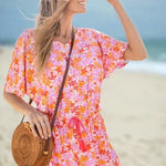 Cabana Life Surfside Beach Dolman Romper NWT Sz. M Pink Size M Photo 0