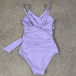 Hanky Panky  Wrap‎ One Piece Swimsuit Size XS Moon Crystal Purple Beach Paddle Photo 4