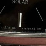 Seiko  Solar Luxury Ladies Watch Black Rectangular Dial Stainless Bracelet Photo 6