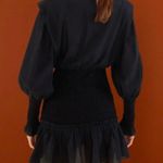 Farm Rio Black Heart Neckline Mini Dress Photo 2