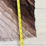 Y2K Vintage Fanning Earthy Brown Crinkle Mesh Tube Dress Photo 8