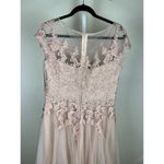 La Femme NWT  Light Blush Lace Embellished  Gown Formal Dress Mother of Bride Photo 13
