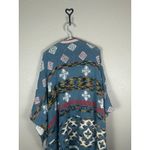 Sundance  Sweater Wrap Poncho Size Medium Large Aztec Tribal Print Loungewear Photo 9