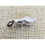 925 Sterling Silver Dutch Clog Shoe Charm Pendant Charm‎ Vintage Photo 0