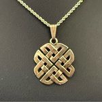 Vintage 925 Sterling Silver Celtic Knot Pendant 5g. Photo 9