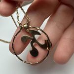 Avon Letter / Initial K Pendant Gold Tone Chain Necklace Signed 24 Inch Photo 11