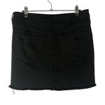Vervet by Flying Monkey Black Distressed Denim Mini Skirt 28 Size 6 Photo 1