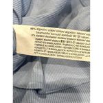 ZARA Stretch Cotton Ruffled Short Sleeve Crop Top Fitted Round Neck S Baby Blue Photo 8