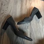 Coach square toe chunky 4” Heels Leather Pump work Photo 2