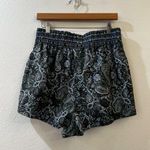 Free People Movement Next Round Shorts Blue Green Paisley Print Workout Size M Photo 5