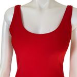 Nicole Miller women's size medium red one piece scoop back tank style swimsuit Photo 3