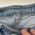 American Eagle  AE Distressed Patches Mom Jeans Women's Size 00 Straight Leg Photo 6
