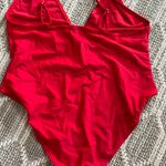 Pretty Little Thing Red One- Piece Bathing Suit Photo 3