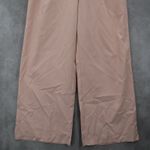 Pink Pleated Wide Leg Boho Preppy Straight Business Casual Trousers Pant L Large Photo 4