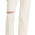 Levi's NWT Levi’s Ribcage Straight Ankle Jeans Light Wash Snap Front Distressed 31W 27L Photo 0