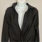 LIONESS NWT Urban Outfitters Dress Hey You Twist Front Black Small Plunge V-Neck Photo 8