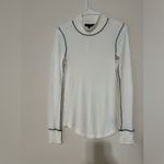 Sanctuary  white roadster thermal long sleeve mock neckline tee shirt NEW SMALL Photo 6