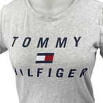 Tommy Hilfiger Sport Women's Gray Knit Short Sleeve Crew Neck Tee T-Shirt Top XL Photo 2