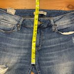 Mavi Jeans Emma Slim Boyfriend Low Rise Dark Wash Blue Denim Distressed size 28 Photo 3