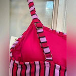 Anne cole  | Dark Pink & Lavender Stripe Tankini Swimsuit Top Size XS NWT Beach Photo 5