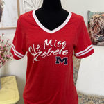 Blue 84 Ole Miss  Vibrant Red Tee Photo 0