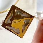 Salvatore Ferragamo Gold & Pearl Pin Photo 4