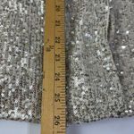MABLE Sparkly Embellished Pearl Sequin Double Breasted Blazer Jacket Size M White Size M Photo 8