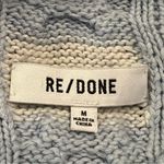 RE/DONE  Womens Cable Knit Cropped Sweater Sz M Fisherman Preppy Coastal Grandma Photo 7