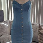 🌸AMTIOUS days of denim mini dress ✨ Blue Photo 3