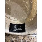 Vintage VTG Sonni San Francisco Wide Brim Straw Sun Derby Church Easter Hat Tan Photo 13