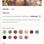 Free People NEW! $98  Movement Good Karma Onesie Neon Peach Coral XS/S Photo 4