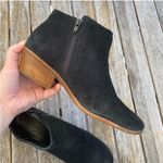 Jack Rogers  Women’s Black Bailee Suede Ankle Bootie wear on inside of boots Photo 2