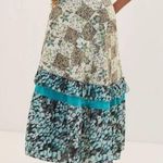 Raga Anthropologie Floral Patchwork Cotton Boho Maxi Skirt Size M $185 Photo 2